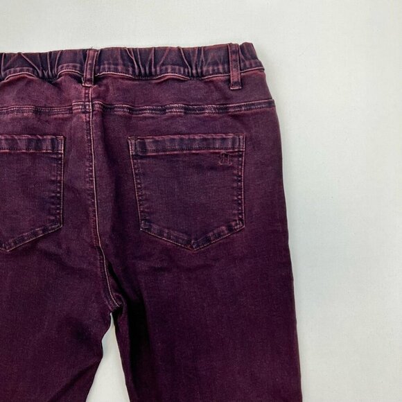 Grace & Lace Womens Jeggings Jeans Purple Stretch Pockets Pull On Mid Rise XL - Picture 4 of 9